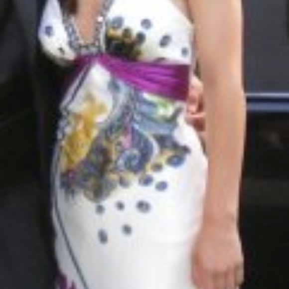 White Cache Prom Dress - Picture 2 of 8